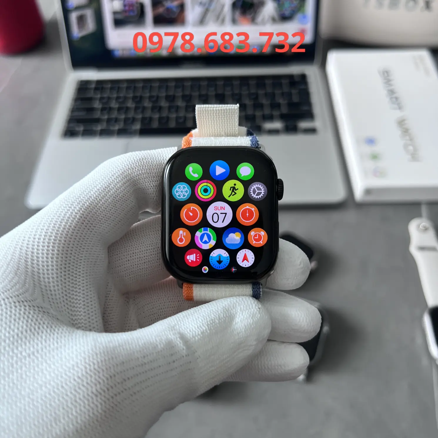Đồng hồ Apple Watch S10 Series Rep 1:1 cao cấp thông báo tất cả ứng dụng trên điện thoại, nghe gọi 2 chiều qua số điện thoại